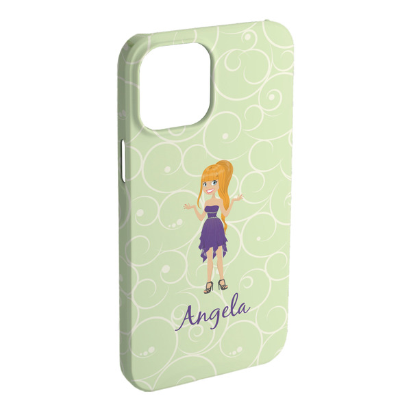 Custom Custom Character (Woman) iPhone Case - Plastic - iPhone 15 Plus (Personalized)