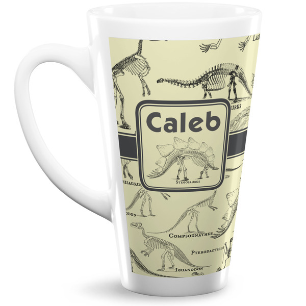 Custom Dinosaur Skeletons 16 Oz Latte Mug (Personalized)