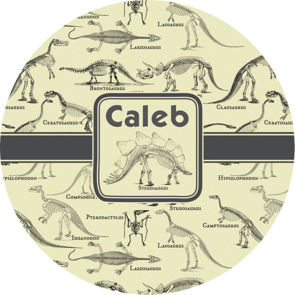 Custom Dinosaur Skeletons Multipurpose Round Labels - 3" (Personalized)