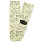 Dinosaur Skeletons Adult Crew Socks - Single Pair - Front and Back