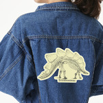 Dinosaur Skeletons Twill Iron On Patch - Custom Shape - 3XL