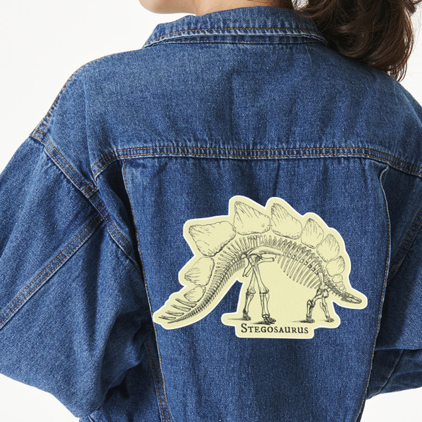 Custom Dinosaur Skeletons Twill Iron On Patch - Custom Shape - 3XL - Set of 4