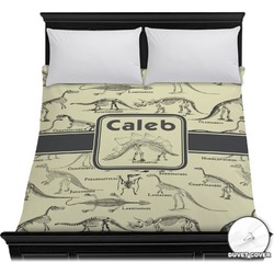 Dinosaur Skeletons Duvet Cover - Full / Queen (Personalized)