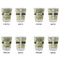 Dinosaur Skeletons Glass Shot Glass - Standard - Set of 4 - APPROVAL