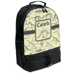 Dinosaur Skeletons Backpacks - Black (Personalized)