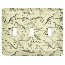 Dinosaur Skeletons Light Switch Cover (3 Toggle Plate)