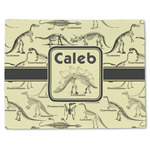 Dinosaur Skeletons Single-Sided Linen Placemat - Single w/ Name or Text