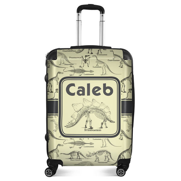 Custom Dinosaur Skeletons Suitcase - 24" Medium - Checked (Personalized)