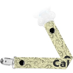 Dinosaur Skeletons Pacifier Clip (Personalized)