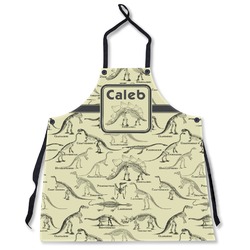 Dinosaur Skeletons Apron Without Pockets w/ Name or Text