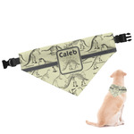 Dinosaur Skeletons Dog Bandana - Large (Personalized)