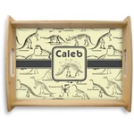 Dinosaur Skeletons Natural Wooden Tray - Large (Personalized)