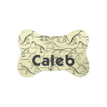 Dinosaur Skeletons Bone Shaped Dog Food Mat (Small) (Personalized)