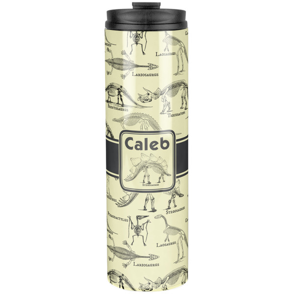 Custom Dinosaur Skeletons Stainless Steel Skinny Tumbler - 20 oz (Personalized)