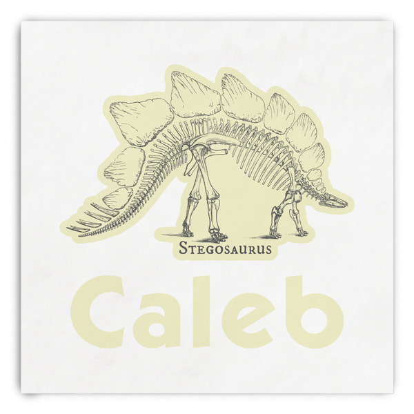 Custom Dinosaur Skeletons Paper Dinner Napkins (Personalized)