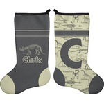 Dinosaur Skeletons Holiday Stocking - Double-Sided - Neoprene (Personalized)