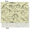 Dinosaur Skeletons Tissue Paper - Heavyweight - Medium - Front & Back