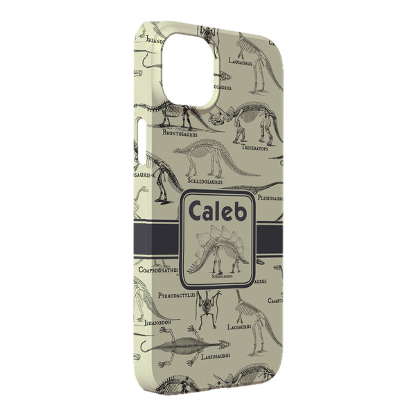 Custom Dinosaur Skeletons iPhone Case - Plastic - iPhone 14 Plus (Personalized)