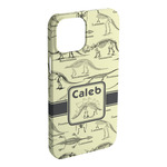 Dinosaur Skeletons iPhone Case - Plastic - iPhone 15 Pro Max (Personalized)