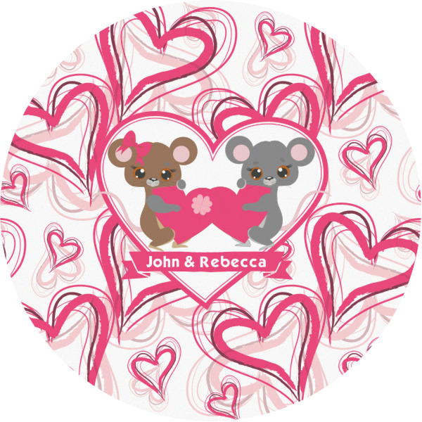 Custom Valentine's Day Multipurpose Round Labels - 1" (Personalized)