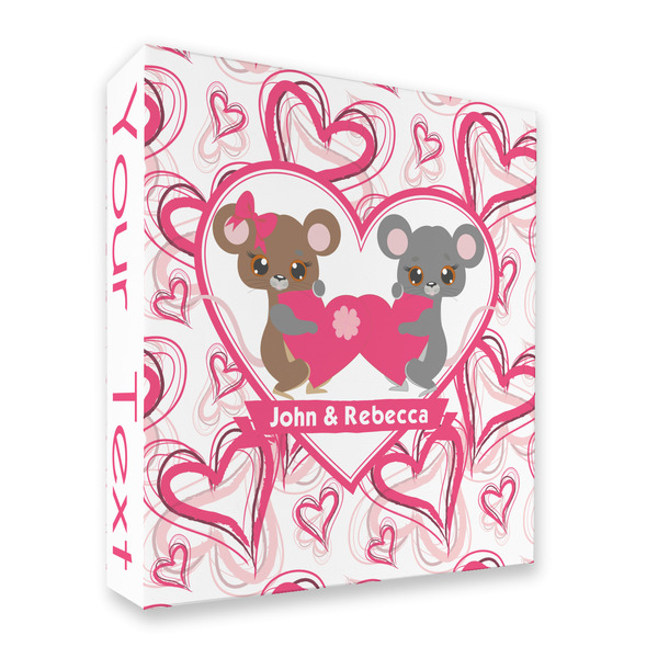 Custom Valentine's Day 3 Ring Binder - Full Wrap - 2" (Personalized)