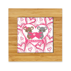 Valentine's Day Bamboo Trivet with Ceramic Tile Insert (Personalized)