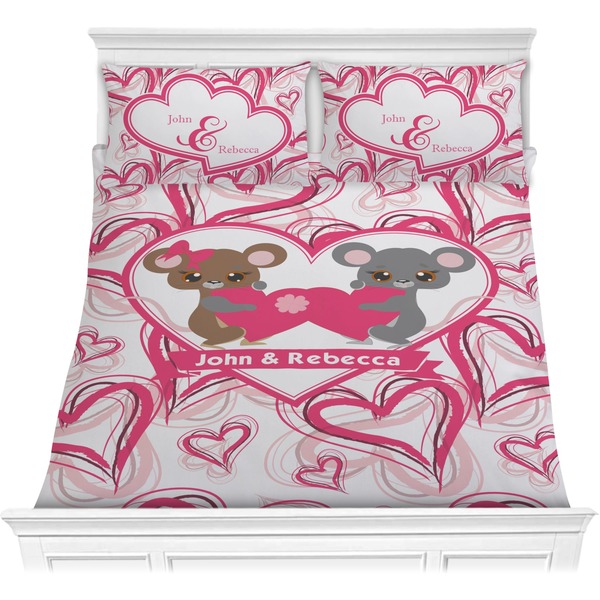 Custom Valentine's Day Comforter Set - Full / Queen (Personalized)