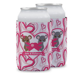 Valentine's Day Can Cooler (12 oz) w/ Couple's Names