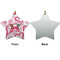 Valentine's Day Ceramic Flat Ornament - Star Front & Back (APPROVAL)