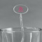 Valentine's Day Clear Plastic 7" Stir Stick - Oval - Main