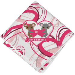 Valentine's Day Cloth Napkin w/ Couple's Names