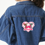 Valentine's Day Twill Iron On Patch - Custom Shape - X-Large - Set of 4 (Personalized)