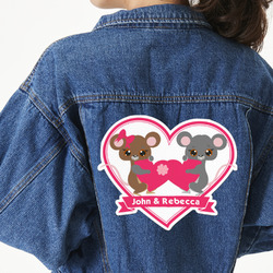Valentine's Day Twill Iron On Patch - Custom Shape - 3XL - Set of 4 (Personalized)