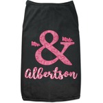 Valentine's Day Black Pet Shirt (Personalized)