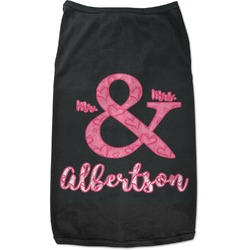 Valentine's Day Black Pet Shirt - S (Personalized)
