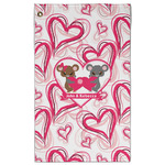 Valentine's Day Golf Towel - Poly-Cotton Blend w/ Couple's Names