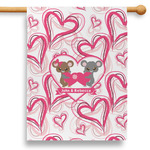 Valentine's Day 28" House Flag - Single Sided (Personalized)