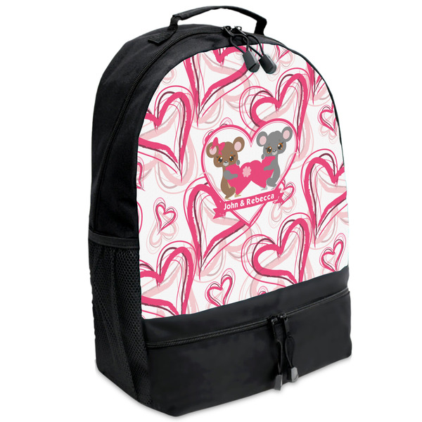 Custom Valentine's Day Backpacks - Black (Personalized)