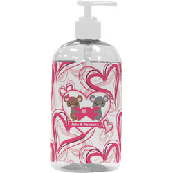 Valentine's Day Plastic Soap / Lotion Dispenser (16 oz - Large - White) (Personalized)