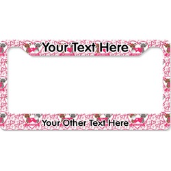 Valentine's Day License Plate Frame - Style B (Personalized)