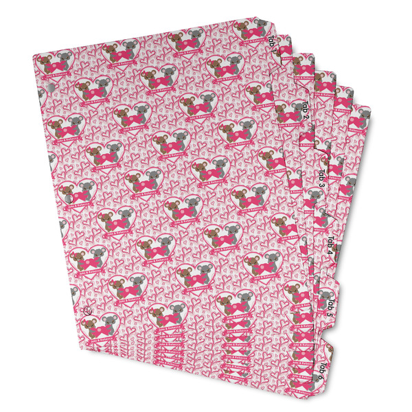 Custom Valentine's Day Binder Tab Divider - Set of 6 (Personalized)