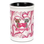 Valentine's Day Ceramic Pencil Holders - Black