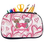 Valentine's Day Neoprene Pencil Case - Medium w/ Couple's Names