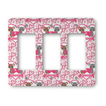 Valentine's Day Rocker Style Light Switch Cover - Three Switch (Personalized)