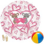 Valentine's Day Round Beach Towel (Personalized)