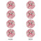 Valentine's Day Round Linen Placemats - APPROVAL Set of 4 (double sided)