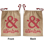 Valentine's Day Santa Sack - Front & Back (Personalized)