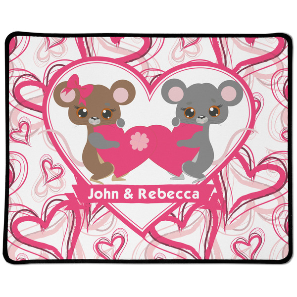 Custom Valentine's Day Large Gaming Mouse Pad - 12.5" x 10" (Personalized)