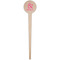 Valentine's Day Wooden 4" Food Pick - Round - Single Pick