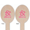 Valentine's Day Wooden Food Pick - Oval - Double Sided - Front & Back